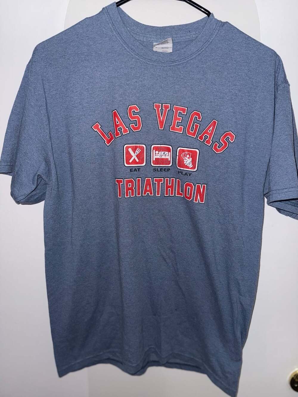 Las Vegas Triathlon Eat Sleep Play Graphic T-Shirt